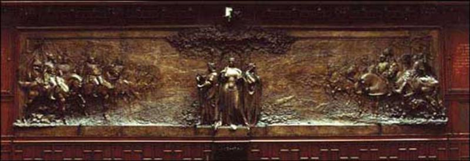 Palazzo Montecitorio pannello bronzeo